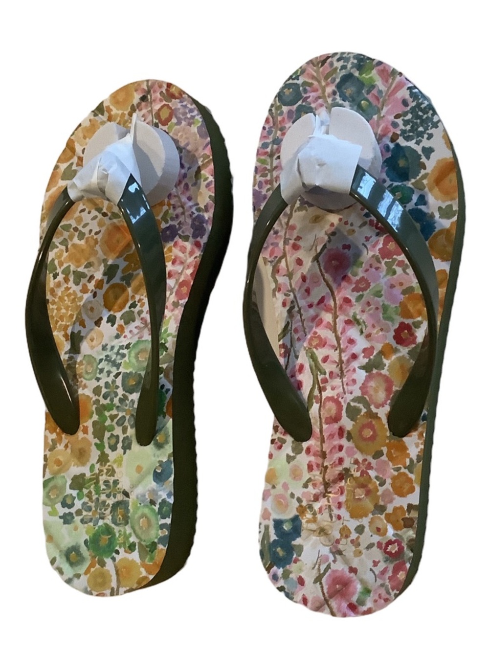 Kurt Geiger Floral Couture Kensington Flip Flop Sandals New - Picture 2 of 5